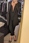 I spent ages searching for a bodysuit like this, constantly coming up short with results that were either see-through or never came small enough, so when this satisfied both the image I had in my mind AND came in my size I was thrilled.
It's made from a heavy material, which made it feel very secure in my opinion. Often things like this can feel like you're practically naked, so I appreciate the sturdiness. I'm also very small in the bust, so for me, the frame inside the deep v was perfect, keeping everything close and covered. It does feel kinda delicate though so do be careful. This is definitely a case of "hand wash" means do exactly that, don't attempt the delicate setting on your washer.
My one real complaint is the thong back, truly unnecessary to have it also ride up. To each their own if you find that comfortable but I definitely don't. But overall extremely pleased. Exactly what I imagined. - Elora M.