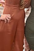 Fits perfectly. Was super flattering and was a beautiful color. - Gina G.