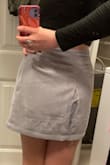 Bought a size medium in this skirt, and am usually a medium-large depending. Medium fit beautifully, sizing was perfect until I decided to wear it out for dinner for the first time. Tore straight down the middle when I sat down - Grace W.
