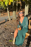 Loved the dress. Since I had to get it hemmed anyway, decided to also get a slit in it. Super comfortable all night. - Christina H.