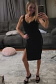 I love this dress! Its elegant yet sexy with the slit on the side. I wore it to a family members wedding and got so many compliments! It has a soft stretchy material that makes it easy to move in and so comfortable. I ordered this dress a while back and there was a problem with the zipper. Gabi with Lulus apologized for the problem, and sent me a whole new dress! Its the best customer service I have ever received! Customer service worth giving a shout out to is hard to find these days, but they took care of the problem instantly. I was so impressed! I will definitely be telling all my friends about Lulus :) - Ashley V.
