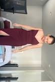I ordered two dresses and this was my second choice but I ended up loving it more. The material is soft and breathable. The slit on the dress is the perfect height as well. Love how it accentuates my hips and waist. - Meagan E.