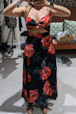 The dress is super comfortable. It fits well, but the bust runs a bit large... I'm 34D and felt it large, so if you are small chested, you'd have to put one of those bras that have sticky cups. This is exactly what I was looking for, so I'm supper happy! - Sonia F.