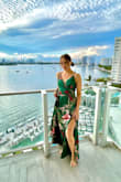 I wore this dress for my trip to Miami and got so many compliments!  It does run a tad bit long (but would be perfect with wedges or heels). The straps are adjustable which is also a plus. This dress is sure to turn heads and bring out the confidence in you! - Jess J.