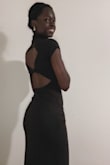 This dress was a perfect fit. I loved the color and wore it with the exact same sandals the model is wearing (the picture doesn't show it but I actually ordered the sandals from Lulus so that I could have the complete look lol). But yes, loved it so much that I had to take a picture for the review. - Vanessa C.