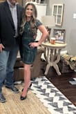 I can't say enough about this dress. I purchased it based off reviews and wore it to a wedding. It fit like a glove and is a beautiful color. When I received it, I loved it so much I bought the white and gold also. I got so many compliments on this dress. It's definitely worth it. - Krystal K.