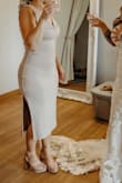 I was so freaking obsessed with this dress. I purchased it for my sister's wedding and cannot explain how much I loved it. Super flattering and comfortable. I received tons of compliments on it. HIGHLY recommend!! - Sam C.