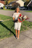 I originally got these shoes because I heard they are a dupe for shoes that are over $1,000. I wanted something cute to wear to my bridal shower and I'm so happy I bought these. I wore them for 3 hours and they were so comfortable! I'm a size 7 with a slightly wider foot and these fit me perfectly. - Samantha S.