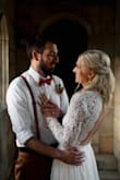 This dress was absolutely perfect for my elopement! I cannot say enough good things about this dress. It's affordable without sacrificing quality, with material that doesn't feel cheap or flimsy. The dress runs true to size, and while it was just a tad bit long on me, I didn't feel that it was big enough of an issue to have it altered. If you're looking for a romantic, quality, and affordable wedding dress, I highly recommend this one! - Sarah W.