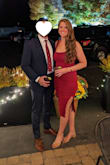 I wore this to an October wedding and loved it so much.  It fit like a glove and was very comfortable all night.  Size L and TTS. - Devin S.