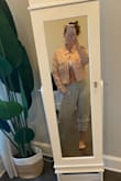 I usually order size Large in Lulus jackets but went with the medium instead and very glad I did, it fits perfectly, not too tight, not too loose. - Kirsti W.