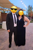 No zippers which is a plus in formal wear in the XL sizes. Fit great and felt comfortable. As others have mentioned it has a high slit, so I wore shorts. And it's long on my short frame, but I wore platform wedges and it worked fine. I got a few compliments at the wedding and felt great the whole night! - Katelyn F.