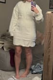 Was trying on a lot of sweater dresses and this was the one I sent back - just not really flattering when I put it on, especially compared to the others. Definitely very soft and comfortable though. - Kylie F.