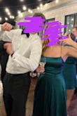 This dress made me feel pretty without being too revealing. I LOVED the color and got so many compliments on it. The tie back makes it easy to adjust the fit as necessary. I had to get it hemmed but I have to get every long dress hemmed so I was kind of expecting that. Highly recommend! - Nancy M.