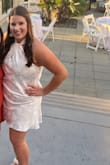 This was perfect for my bachelorette party!! It was weirdly tight in random places up top but it worked well. Also very short, but I was able to wear it out - Katie R.