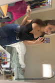 This black t shirt matches ALL my funky cool skirts, while not being an "obvious" choice. It's amazing. Makes my boobs look good while still being elegant--perf girls night out or date night top! - Alice T.