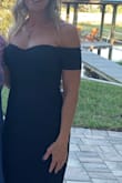This dress is beautiful and fit amazing!! Great material and midnight blue color is fabulous! - Michelle W.