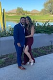 It's a beautiful and very flattering dress! Great thickish material that fits great in all the right places. It was a tad long but that's my problem with every dress! 10/10 would recommend it. - Brittany C.