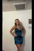 This dress is so classy and smokin' hot at the same time! I have worn it and my friend has worn it as well. I think the color looks good on anyone with any type of skin color; you can't go wrong with it. The dress doesn't stretch much but it fits well. Highly recommend. - Greenlee C.