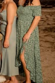 This dress fit great! Was super lightweight and comfortable for a beach wedding in a hot climate. The color is just as pictured and so pretty. - Tara H.