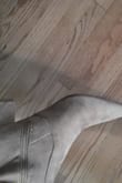 I really love these boots . The color is great and the perfect heel for me . Is not too high or too low.
The fit although is pretty tight. I'm usually an 8 and I ordered a size 8 and have wore them with out socks. They still fit tight but hoping they will stretch a bit but overall manageable to wear all day. But if your feet tends to be chubby just size up. I'm thinking of ordering another color . - Livia L.