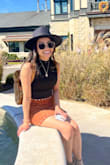 I wanted a hat with a brim that wasn't too wide, and this was exactly what I wanted. I think it really complimented my size. - Thuy L.