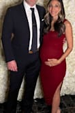 I wore this 7 months pregnant to a wedding and felt amazing in it ! Hugs all the right spots.  Material and zipper are not the best quality (in comparison to other dresses) however, if you are careful zipping it up you will be fine ! - Margarita A.