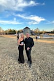 I tried on around 8-10 dresses before my sister sent me this site. I had lost 20lbs right before my nephew's wedding and was finding it hard to find a dress that fits right. I tried on this dress and knew right away I had found the perfect dress for me. - Gina W.
