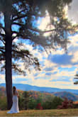 This dress was perfect for our mountain wedding. Super flattering! I didn't have to get it altered at all. I am 5'4 and wore 2.5 inch heels. Very comfortable, there is a bit of stretch to the fabric. - Shannon S.