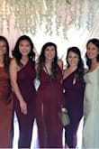 I wore this to my friend's wedding and got a lot of compliments. It's just really long but I wore converse lol. Also, the slits are really high so I had to wear shorts underneath. Only downfall. Overall loved the dress! - Brittney B.
