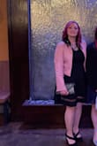 This dress was perfect for a fall wedding I attended! It fit snugly in all the right places and I loved how it flared out and just showed a little bit of my thigh. Highly recommended if you're modest and want to be comfy! I was unsure with sizing so ordered large and extra large and ended up wearing large with a little cropped faux leather jacket. Both sizes fit fine, but extra large was a little looser around the shoulders and middle of belly area than I would like! Would def order another dress from Lulus!!!! - Jillian K.