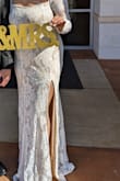 This purchase was so very last minute! I paid for express shipping and thankfully it arrived in time and looked absolutely amazing!! I wish the sleeves stayed more intact instead of falling off, I used body tape to keep it stuck, but otherwise, I am so in love with this dress. I wore it for my courthouse wedding! - Riya P.