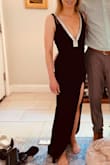 This dress was not only comfortable but fit like a glove and looked amazing! It was a little long but because of the slit, it ended up like a cute train that I wouldn't trip over! - Carolyn W.