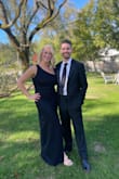 I bought this dress in L and XL. Although the L fit, I didn't love how it showed off my stomach area. The XL was a little roomier but still fit. Wore it to two weddings in October and was able to style with different jewelry. It's extremely versatile and the slit gives it a sexy edge. - Meredith V.