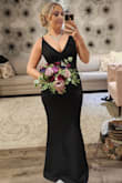 Wore this dress as a maid of honor in a wedding. This dress fit perfectly for all the bridesmaids who ranged in sizes. A sexy classy dress that is comfortable. Was easy to dance in all night and fit very well. Got so many compliments on this dress! - Liz C.