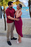 I loved this dress. I love the cut.  It's nice and stretchy and good for a hot wedding in Cancun. I also ordered the beige color but I was nervous about wearing that at the wedding.  Just be careful when you sit down because your boobs can come out. Otherwise, I really liked it. The straps are adjustable too so you can raise/lower the neckline as you wish - Emily W.