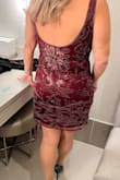 I wore this to a wedding. I got so many compliments. The color and style are beautiful. Note, the back is low so you can't wear a bra. I'm on the smaller size and was fine without one. I can't wait to have an occasion to wear this again. Note Lulus dresses aren't just for younger women - I am 50+ and curvy and I have found so many great dresses for me at Lulus! - Laura S.