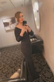 I loved the dress but it was a little large in the top, around my bust and back, also the sleeves were long but it still looked amazing! - Heather M.