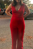 Great fit. Very flattering. Nice fabric, nice abs thick. Nice vibrant red color as pictured. - Jessica B.