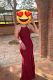Beautiful dress! So impressed with the quality of the fabric and the way it fit. Had to get the waist tailored to tighten it up a bit, but aside from that it fit me perfectly. Nice thick fabric, really great fit around the hips (not so tight that it reveals hip dips/etc), and perfect length for me with 4 inch heels on. - Deema A.