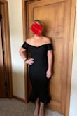 This dress has everything - fit, flare, sophistication & a hint of sexy with that hourglass shape. Wore it to a wedding and received many compliments. I felt beautiful in it and am already looking forward to the next occasion I can wear it. Do not hesitate to order this dress! - Christina M.
