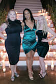 This dress was perfect! Hugged me on all my curves perfectly. The velvet kind of masks any obvious roll or panty line or shapewear! Sexiest dress I've ever worn. - Alexandra E.