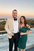 This dress was super stretchy and also hugged all of my curves. It showed just enough cleavage without overdoing it, and it fit true to size. Got lots of compliments on the fit and color! - Rachel G.