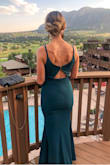 Wore this dress to a ball and loved it! Was comfortable in it and got several compliments! The material is great and with 3" heels the length was perfect! - Becky B.
