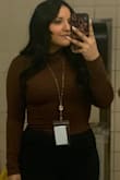 I love this top. It's like a second skin, I like wearing it with high-waisted slacks and boots. The first time I wore it I was complimented and asked if I was going to court - Polette L.