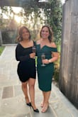 I felt very confident in this dress. The fabric was thick so I did not feel like every lump and bump was showing. I got many compliments and would recommend! - Emily S.