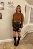 Love this sweater! You definitely can dress it up or down. I wore it with a skirt but would absolutely wear it with a pair of jeans. I loved the open back too. Felt super pretty top to bottom in my Lulus attire! - Kathryn B.