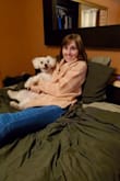 This sweater is soooo soft! It is oversized and I think I would prefer a slightly slimmer silhouette (it is similar to a swing shirt style), you can't beat how comfy it is and it is dressy enough for work when paired with slacks. The sweater is on the thin side, but still very warm. - Darien S.
