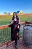 I love this dress! I ordered an XL when I'm normally an L, and it fit perfectly. I went to a wedding and felt so hot/cute! It's flattering and comfortable. :) - Jamie J.
