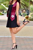 I wanted a simple black dress for graduation, and this one is perfect! I would normally order XXS, but the XS still fit well and it was super cute in pictures! - Bridget L.